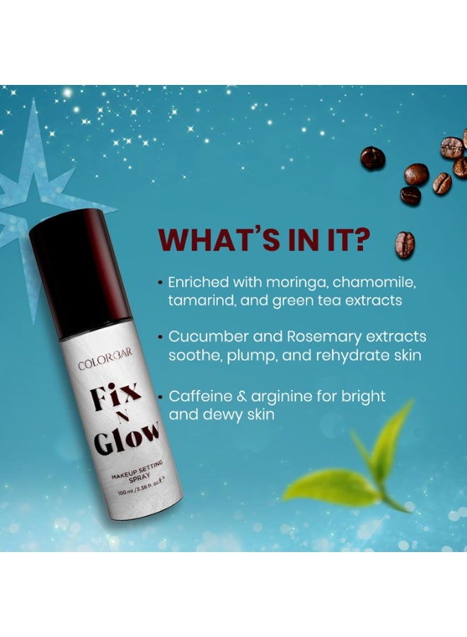 Colorbar Fix N Glow Makeup Setting Spray,1 Count 100 ml - Image 3